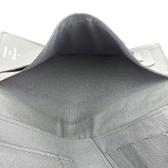 Louis Vuitton Long Bill Tag Gray Gray Leather Authentic Used - Picture 7 of 8